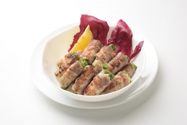 アスパラ生ベーコン巻